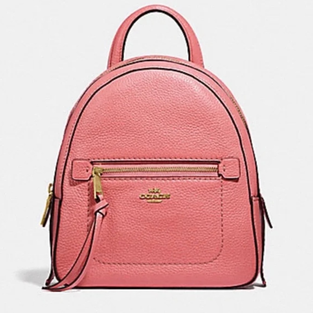 Women’s Coach Andi Mini Backpack Pebble Leather Dusty Rose